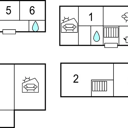 6 Bedroom Cozy In Prázdninový dům Rønne