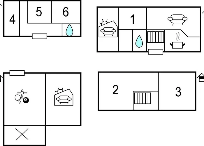 6 Bedroom Cozy In Σπίτι διακοπών Rønne